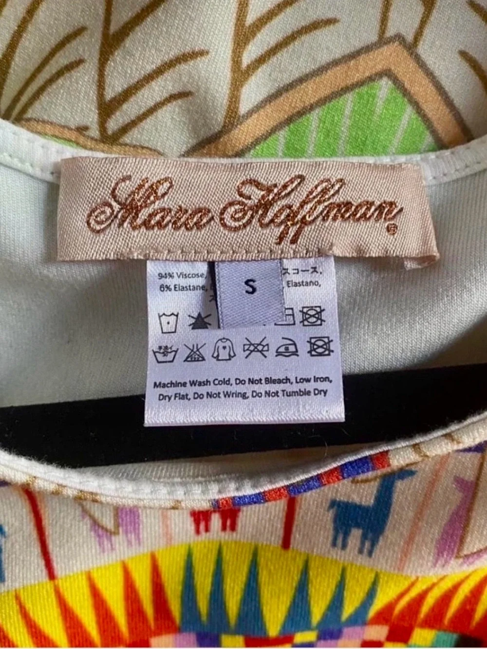 Mara Hoffman Multicolor Geometric & Nature Motif Tank